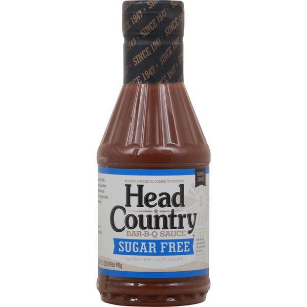 Condiments Head Country Bar-B-Q Sauce, Sugar Free, Mild hero