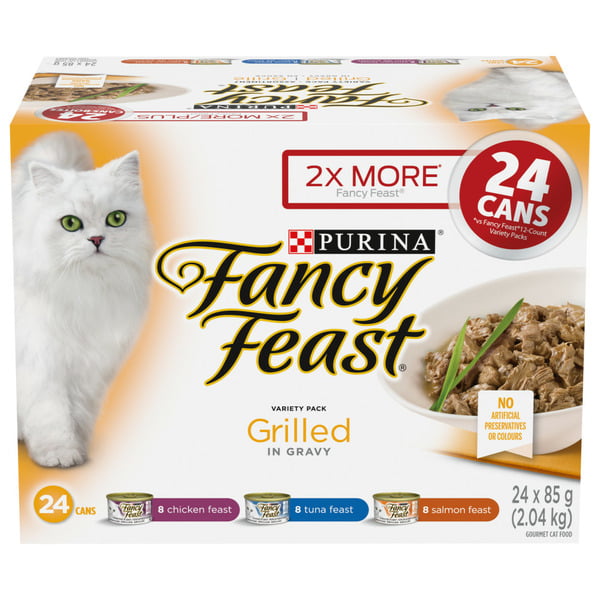 Cat Food & Care Fancy Feast Dishware Grilled in Gravy Variety Pack hero