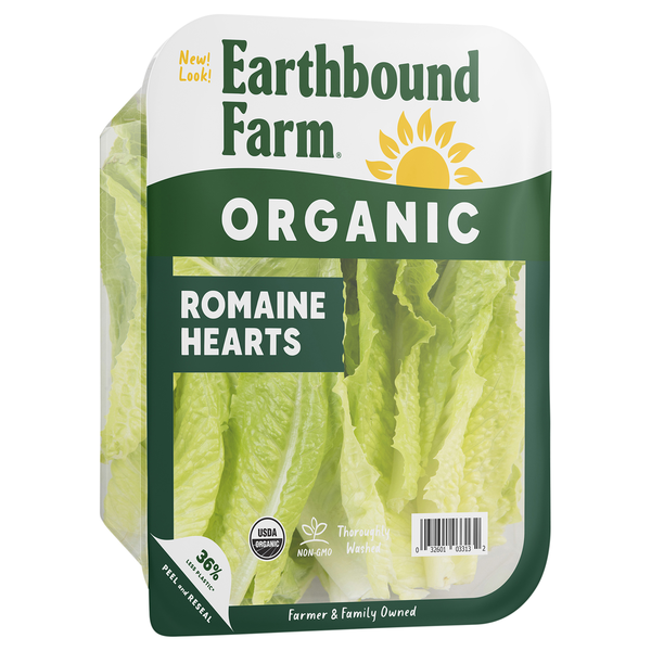 Packaged Vegetables & Fruits Earthbound Farm Organic Romaine Hearts hero