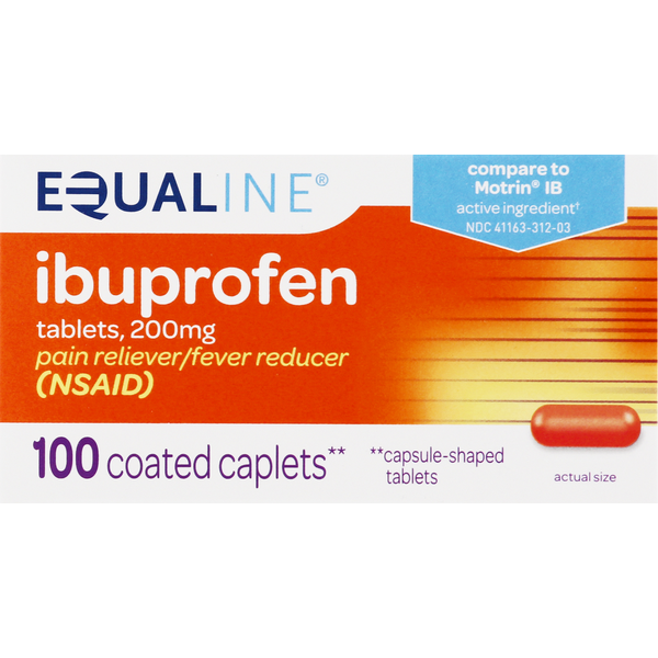 Muscles, Joints & Pain Relief Equaline Ibuprofen, 200 mg, Coated Caplets hero