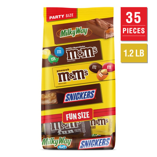 Candy & Chocolate M&m's, Snickers, & Milky Way Fun Size Chocolate Candy Variety Pack Party Size Bulk hero