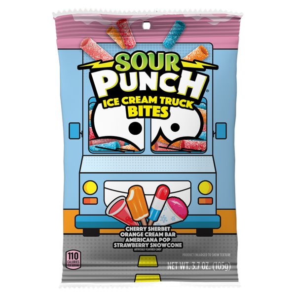 Candy & Chocolate Sour Punch Bites, Ice Cream Truck Assorted Flavors Candy hero