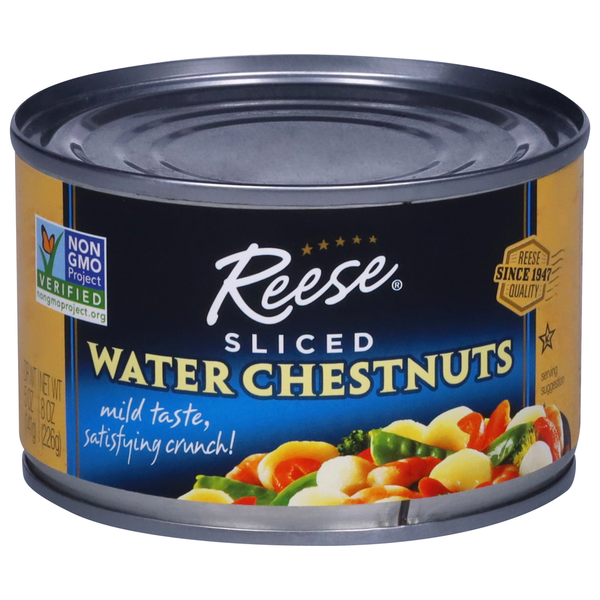 Asian Foods Reese's Water Chestnuts, Sliced hero