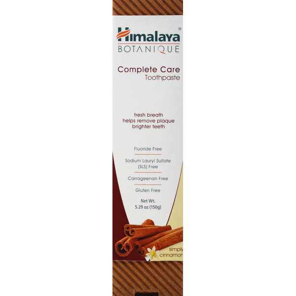 Miscellaneous Supplements Himalaya Toothpaste, Complete Care, Simply Cinnamon hero