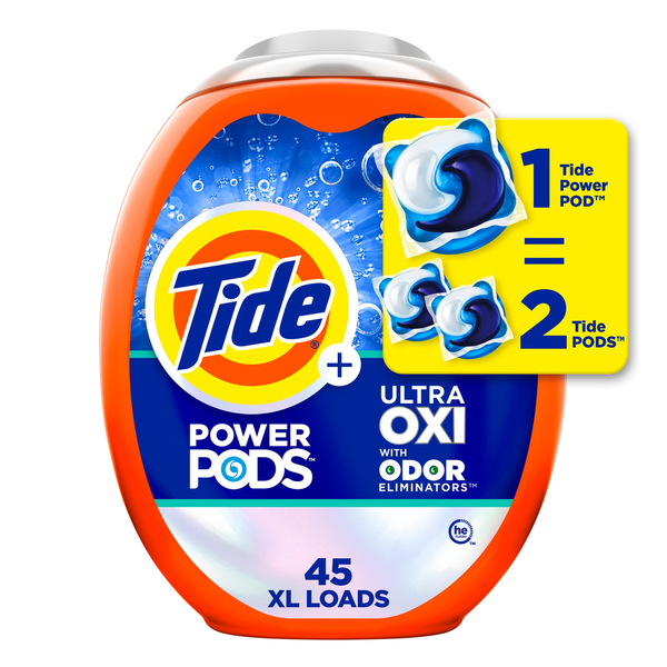 Tide Ultra OXI Power PODS Laundry Detergent Pacs hero