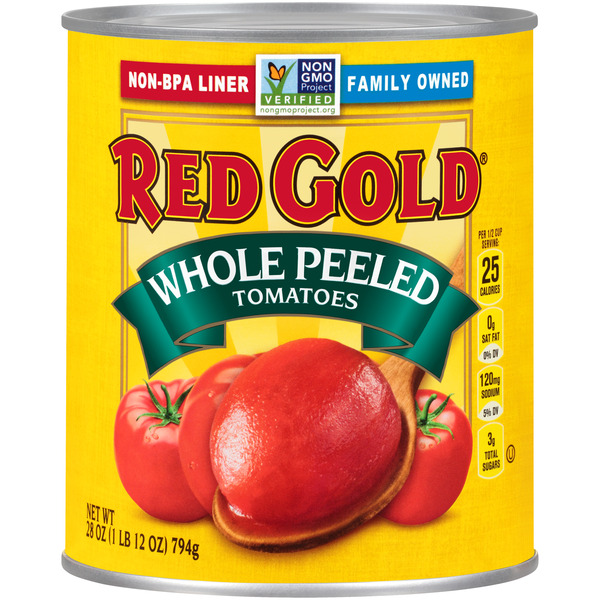 Canned & Jarred Vegetables Red Gold Whole Peeled Tomatoes hero