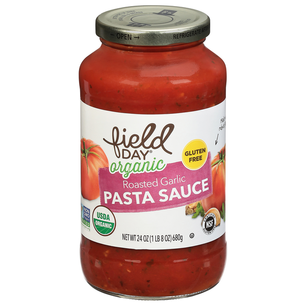 FIELD DAY Pasta Sauce, Organic, Roasted Garlic hero