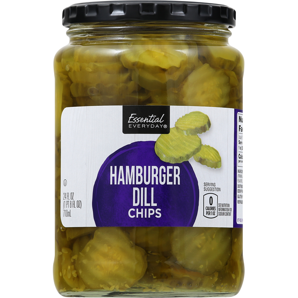 Pickled Goods & Olives Essential Everyday Hamburger Dill, Chips hero