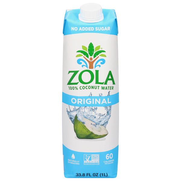 Juice & Nectars Zola Coconut Water, Original hero