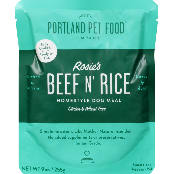 Dog Food & Care Portland Pet Food Rosie's Beef N' Rice Topper or Homestyle Meal hero