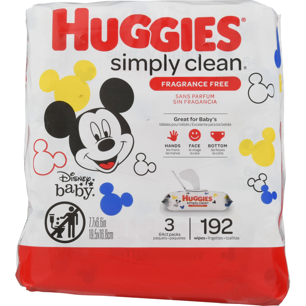 Diapers & Wipes Huggies Simply Clean Unscented Baby Wipes hero