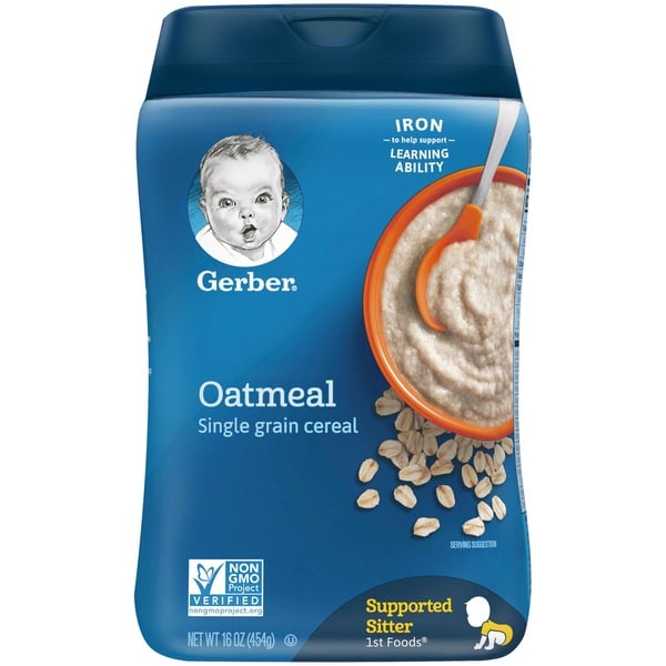 Baby Food & Formula Gerber Oatmeal Single Grain Cereal hero