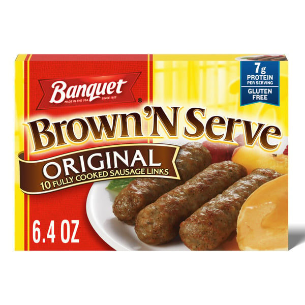 Frozen Foods Banquet Brown 'n Serve Original Sausage Links hero