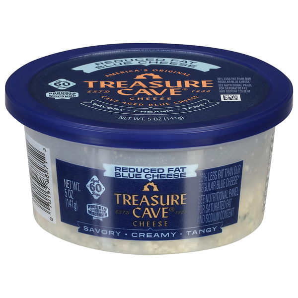 Specialty Cheeses Treasure Cave Cheese, Reduced Fat, Blue Cheese hero