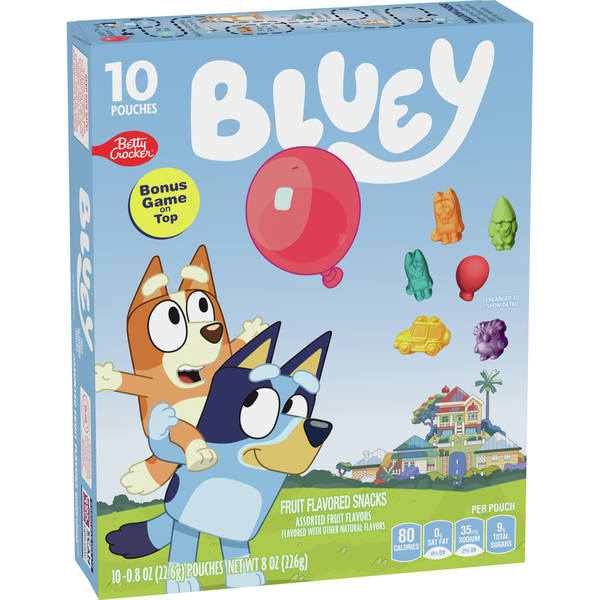 Betty Crocker Bluey Gluten Free Fruit Flavored Snacks hero