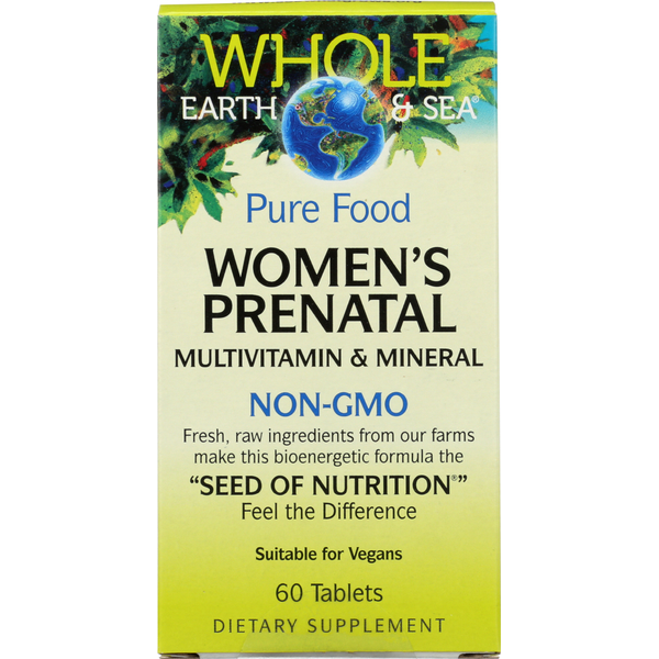 Vitamins & Supplements Natural Factors Whole Earth & Sea Women's Prenatal Multivitamin & Mineral hero