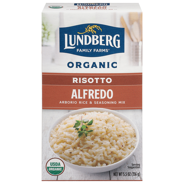 Instant Foods Lundberg Family Farms Risotto, Organic, Alfredo hero