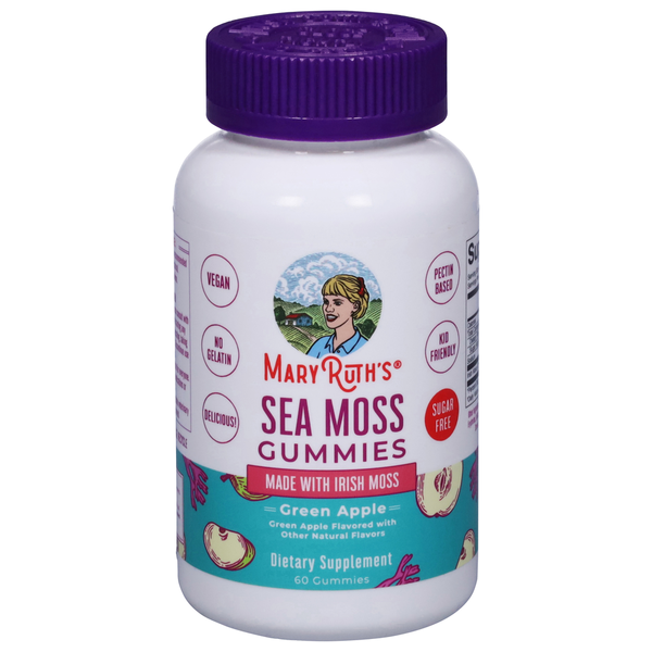 MaryRuth's Sea Moss, Green Apple, Gummies hero