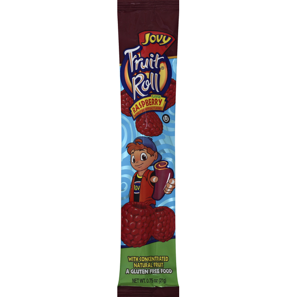 Fruit & Vegetable Snacks Jovy Fruit Roll, Raspberry Flavor hero