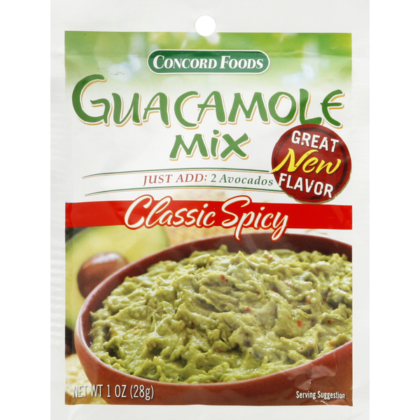 Preserved Dips & Spreads Concord Foods Guacamole Mix, Classic Spicy hero