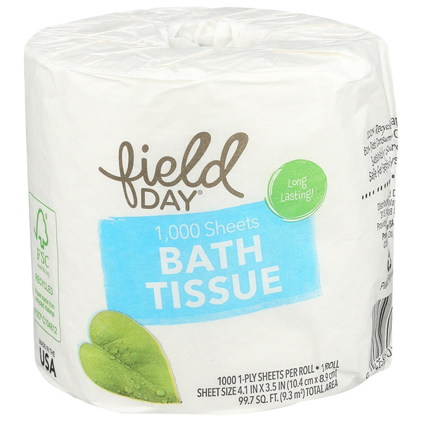 More Household FIELD DAY 1-Ply Bath Tissue hero