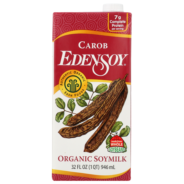 Soy & Lactose-Free Eden Foods EDENSOY Soymilk, Carob hero