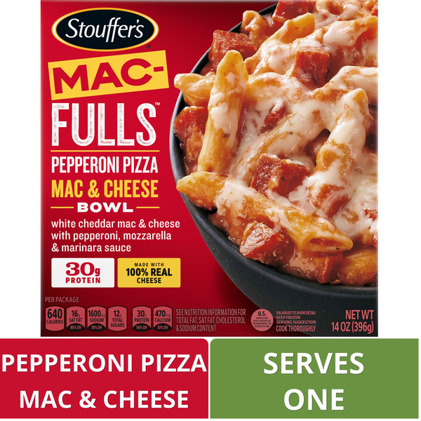 Frozen Meals Stouffer's Mac-Fulls Pepperoni Pizza Mac And Cheese Frozen Meal hero