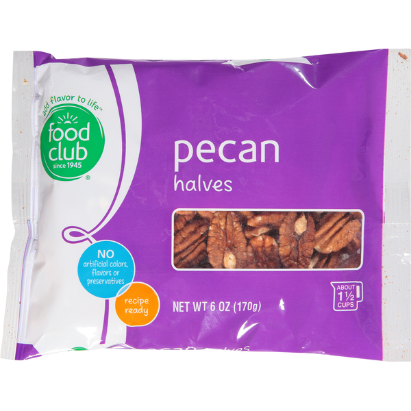 Nuts, Seeds & Dried Fruit Food Club Pecan Halves hero