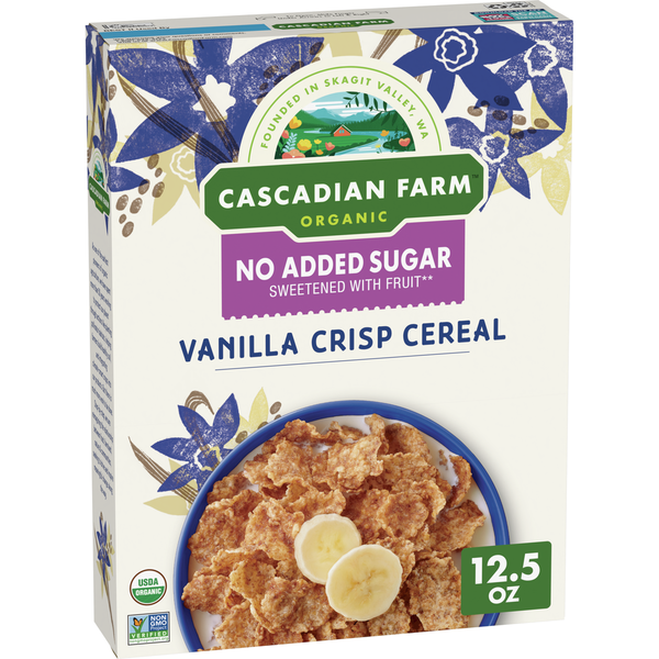 Cereal Cascadian Farm Organic Vanilla Crisp Cereal hero