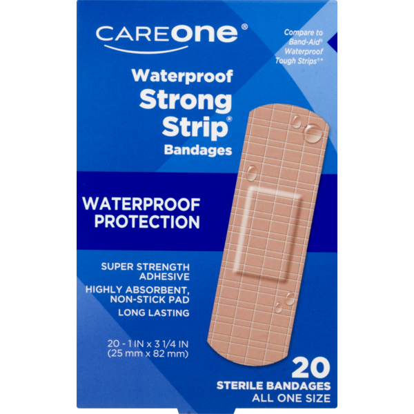 First Aid CareOne Waterproof Strong Strip Bandages hero