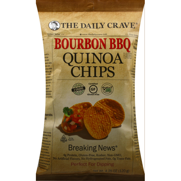 Chips & Pretzels The Daily Crave Quinoa Chips, Bourbon BBQ Flavored hero