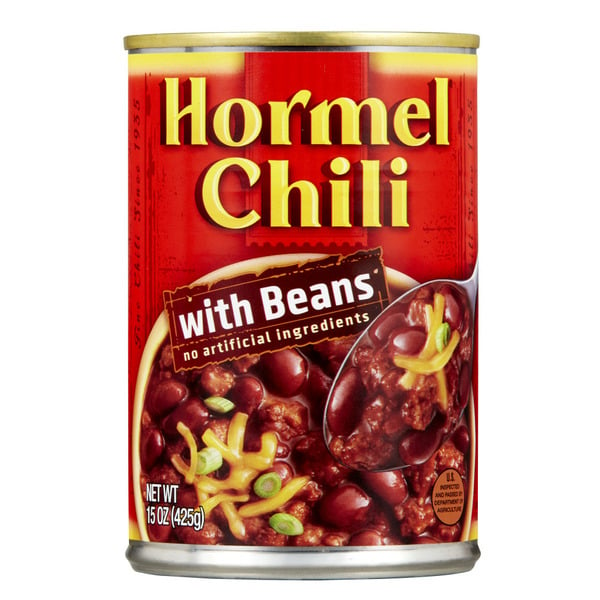 Holiday Items Hormel Chili With Beans hero