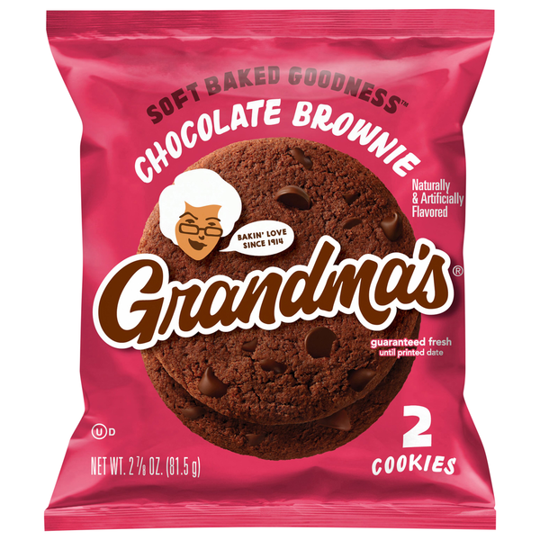 Snacks Grandma's Cookies, Chocolate Brownie hero