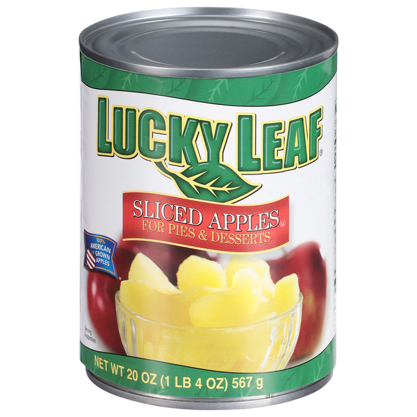 Canned Fruit & Applesauce Lucky Leaf Sliced Apples hero