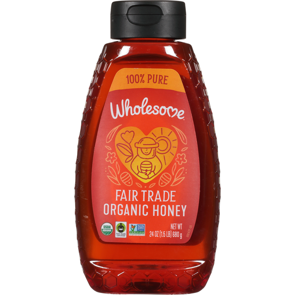 Honeys, Syrups & Nectars Wholesome Honey, Organic hero