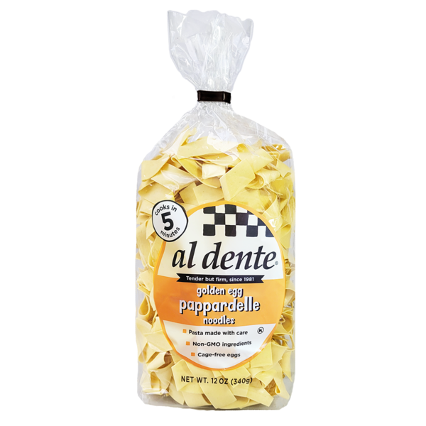 Dry Pasta Al Dente  Egg Pappardelle hero