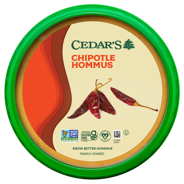 Hummus Cedar's Foods Chipotle Hommus hero