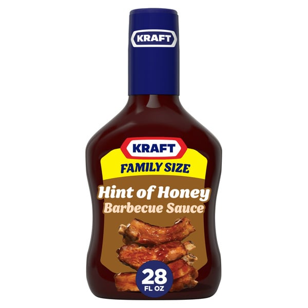 Marinades & Meat Preparation Kraft Sweet Honey Slow-Simmered Barbecue Sauce Family Size hero