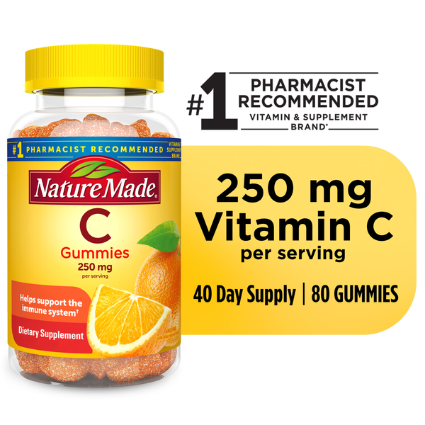 Vitamins & Supplements Nature Made Vitamin C Gummies 250 mg per serving hero