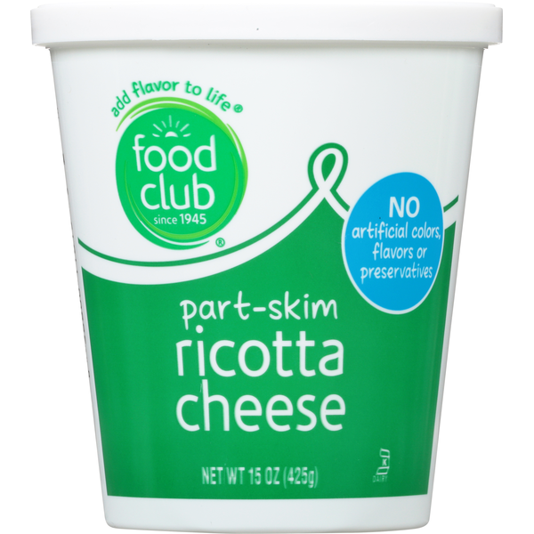 Other Creams & Cheeses Food Club Part-skim Ricotta Cheese hero