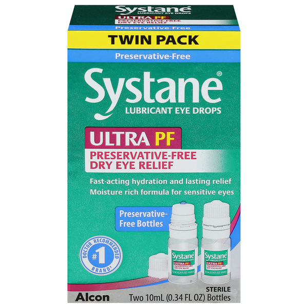 SYSTANE Eye Drops, Lubricant, Ultra PF, Twin Pack hero