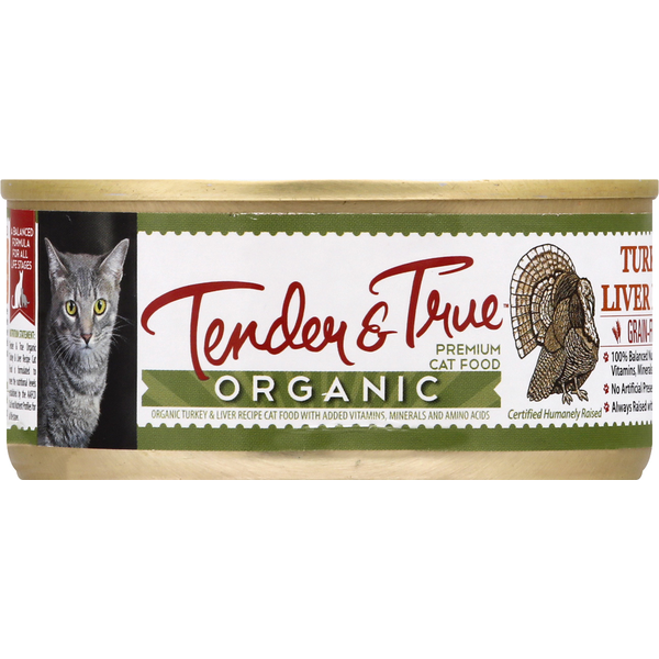 Cat Food & Care Tender & True Cat Food, Organic, Premium, Turkey & Liver, Pate hero