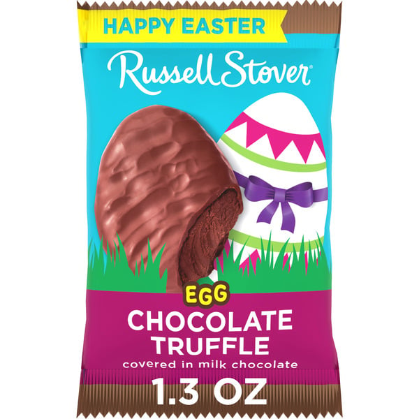 Candy & Chocolate Russell Stover Easter Chocolate Truffle Milk Chocolate Easter Egg, 1.3 oz. hero