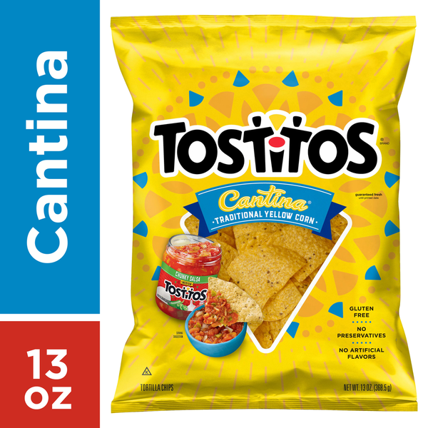 Chips & Pretzels Tostitos Cantina Tortilla Chips, Traditional hero