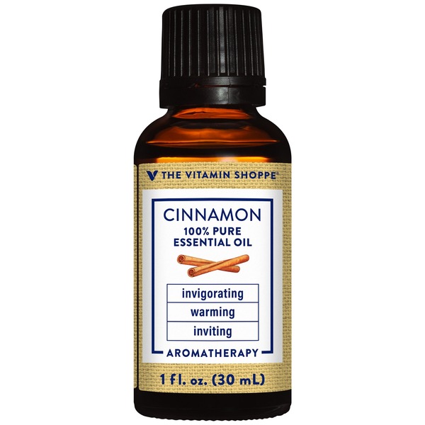 Aromatherapy The Vitamin Shoppe Cinnamon 100% Pure Essential Oil - Aromatherapy (1 Fluid Ounce) hero