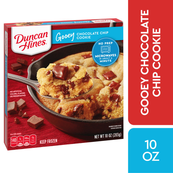 Doughs, Gelatins & Bake Mixes Duncan Hines Gooey Chocolate Chip Cookie Frozen Dessert hero