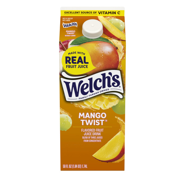 Refrigerated Welch's Mango Twist Flavored Fruit Juice Cocktail Blend hero