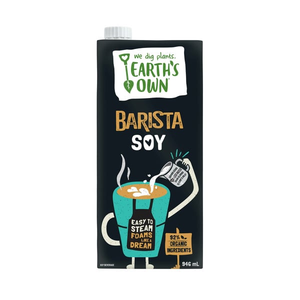 Alternative Milk & Cream Earth's Own Soy Barista, Original hero