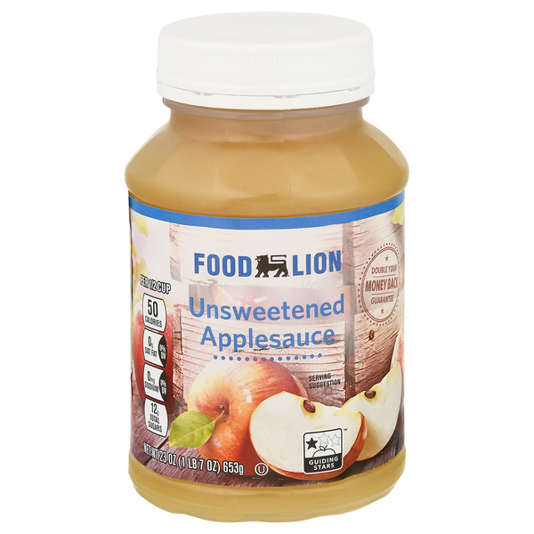 Canned Fruit & Applesauce Food Lion Applesauce, Unsweetened hero