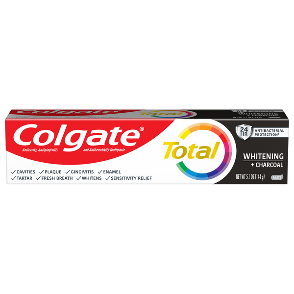 Colgate Toothpaste, Whitening + Charcoal hero